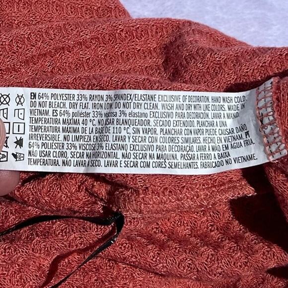 Forever 21 Rust Ribbed Cami Crop Top Size Large - Picture 5 of 6